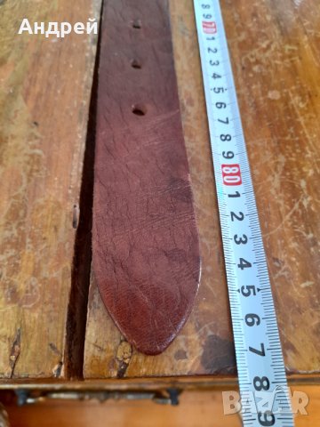 Стар дамски кожен колан #2, снимка 7 - Колани - 42654640