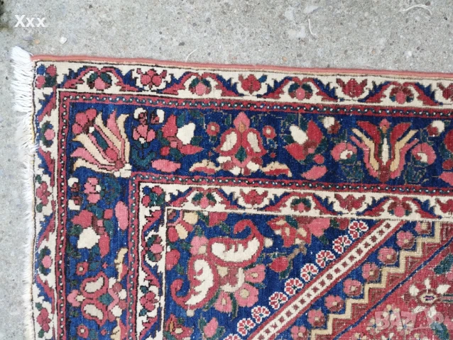 Ръчно тъкан вълнен килим.Античен., снимка 5 - Килими - 51067588