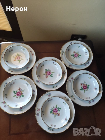 Порцеланови чинии плитки, снимка 5 - Чинии - 53662421