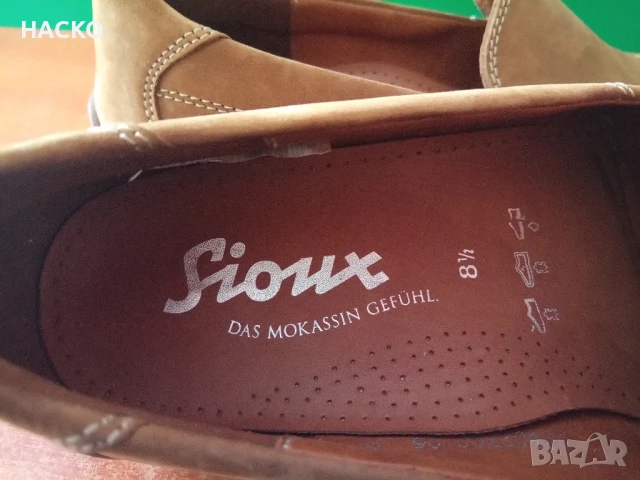 МОКАСИНИ Sioux Номер UК 8 1/2 41.5 / 42 Стелка 26.5 – 27 см. 100% Оригинални Внос от Англия, снимка 6 - Мокасини - 51074366