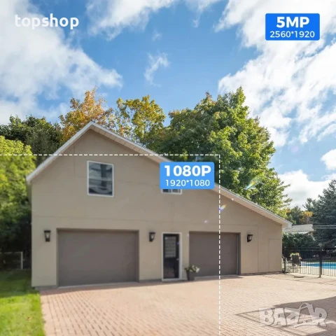 НОВА външна охранителна булет камера Hiseeu HB215F Bullet, 2-посочно аудио, 5MP IP камера, IP66..., снимка 7 - IP камери - 50503813