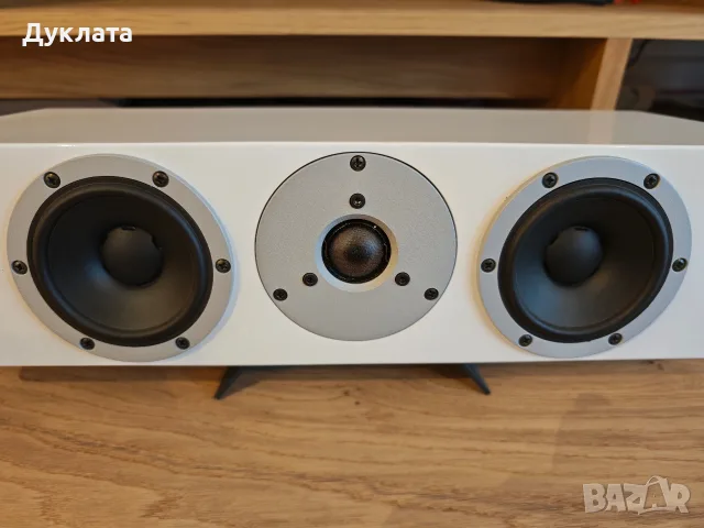 Продавам висок клас централна колона Dynaudio X 22 center в бял пиано лак , произведена в Дания!, снимка 2 - Тонколони - 56149612