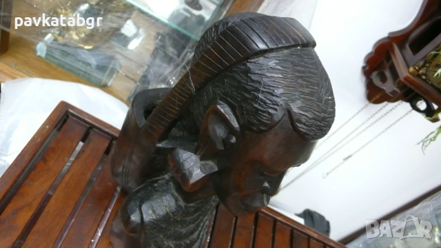 Африканска фигура, снимка 3 - Антикварни и старинни предмети - 53067240
