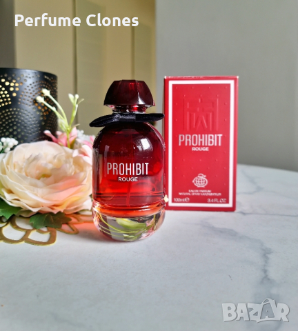 Дамски Парфюм  Prohibit Rouge EDP 100ml by Fragrance World, снимка 2 - Дамски парфюми - 42559632