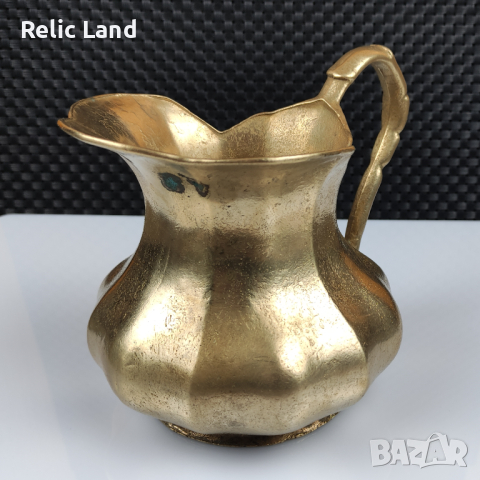 Масивна бронзова кана, снимка 2 - Антикварни и старинни предмети - 44559096