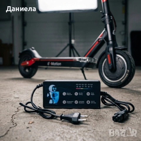 Интелигентно зарядно устройство за електрически скутери - мощно и ефективно, снимка 2 - Аксесоари и консумативи - 53782296