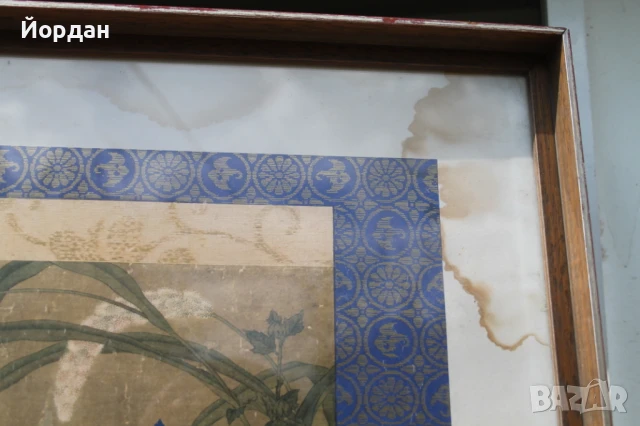 Японска репродукция с рамка и стъкло, снимка 3 - Картини - 50474554