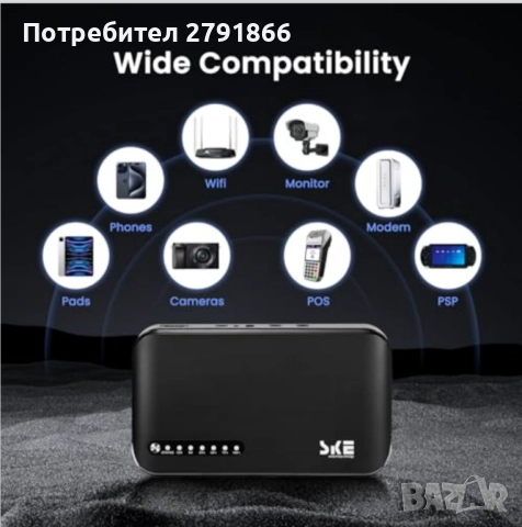 Мини UPS SKE DC 20000mAh непрекъсваемо захранване за рутер модем USB Type-C 5V/9V/12V DC20000 Plus, снимка 6 - UPS захранвания - 52042686