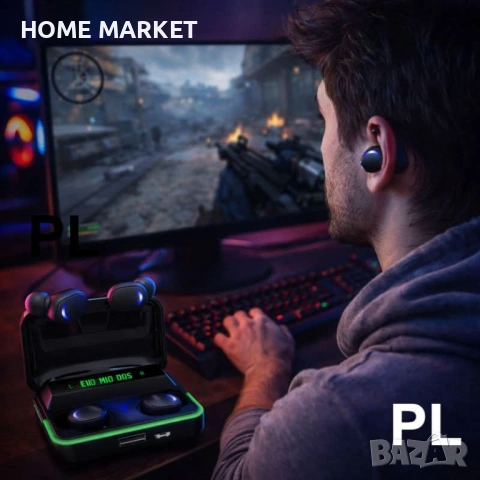 Безжични слушалки E10 МiPods 5.3 с LED дисплей /ED-BJLDP-1010 Описание: E10 MiPods са стилни и мощни