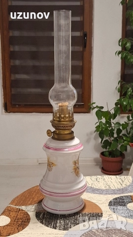 порцеланова газена лампа , снимка 3 - Антикварни и старинни предмети - 52450889
