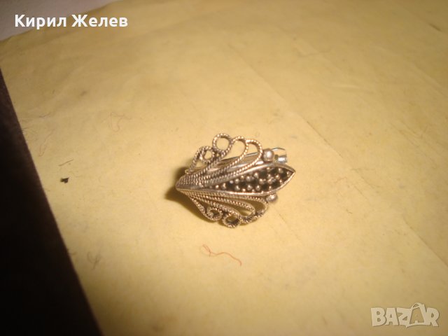 ФИЛИГРАННА ФЛОРАЛНА СРЕБЪРНА ОБЕЦА СРЕБРО 925 с ИНКРУСТИРАНИ МАРКАЗИТИ 25821, снимка 10 - Обеци - 35776849