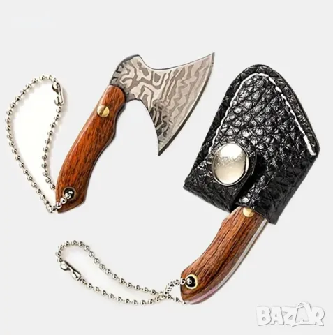 Мини нож / брадвичка с кания, снимка 3 - Ножове - 48103923