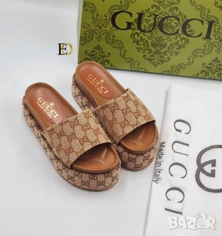 чехли на платформа gucci , снимка 2 - Чехли - 51119380
