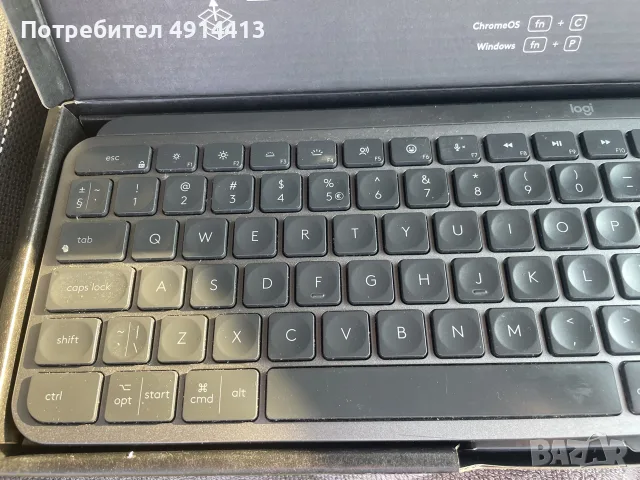 Мултимедийна клавиатура Logitech - MX Keys S Plus, безжична, Graphite, снимка 5 - Клавиатури и мишки - 55746275