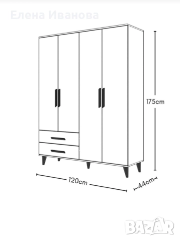 гардероб , снимка 4 - Спални и легла - 52394125