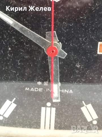 Стар механичен будилник CHINA рядък за КОЛЕКЦИЯ ДЕКОРАЦИЯ 49184, снимка 3 - Антикварни и старинни предмети - 51958265