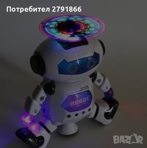 Интерактивен робот с функции за въртене на 360 градуса, танцува, пее и свети, снимка 4 - Музикални играчки - 44348473