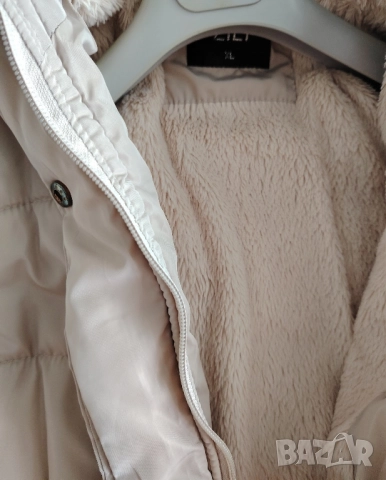 ИЗГОДНО! ДАМСКО БЕЖОВО ЗИМНО ЯКЕ Л/ХЛ, снимка 7 - Якета - 52510589