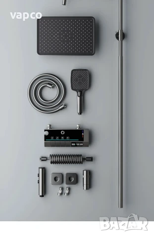 Модерен интелигентен термостатен душ с дисплей и LED подсветка, снимка 18 - Душове - 51140600