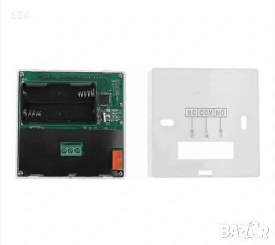 Термостат бял, 85x85x28mm, синьо осветление., снимка 3 - Друга електроника - 53284382