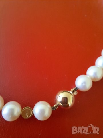 Огърлица от истински перли, снимка 3 - Колиета, медальони, синджири - 40976398