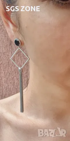 Коктейлни Сребърни Обеци от Тайланд👑