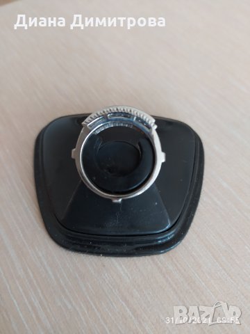 Сребърен дамски пръстен с диаманти и рубини, снимка 2 - Пръстени - 34639150