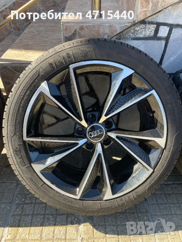 Продавам гуми с джанти:  Гуми: Kleber-летни 245/40/18  Гумите са на 2 сезона в много добро състояние, снимка 2 - Гуми и джанти - 53645630