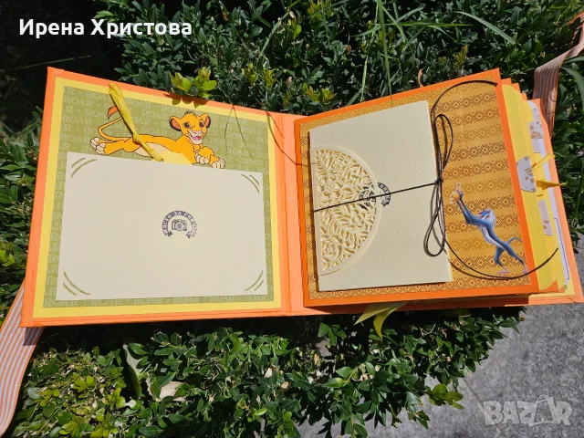 Албум за бебе на тема"Цар Лъв". Наличен! , снимка 4 - Декорация за дома - 55886077