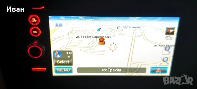 Мултимедия JVC KW-NT30, Bluetooth, DVD, NAVi, USB, Панел за Mercedes B200 , снимка 4 - Навигация за кола - 53815771