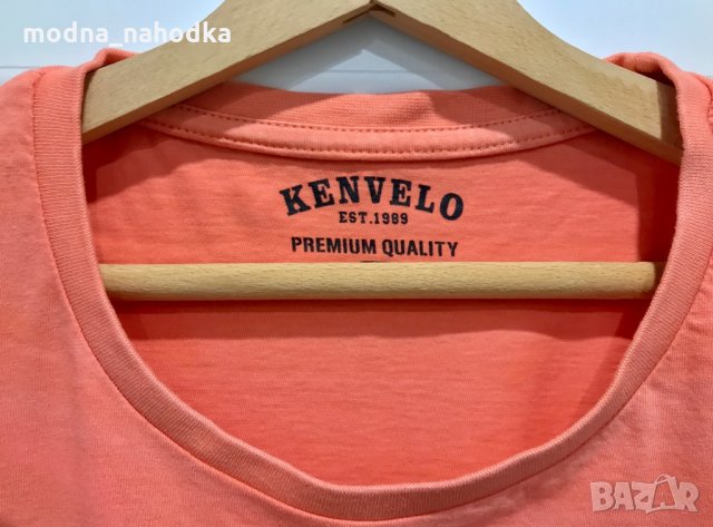 Оранжева тениска KENVELO, снимка 2 - Тениски - 35903899