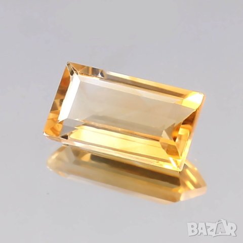 Цитрин: 3,45 карата, 12,9 x 7 мм, Flawless, жълт, натурален, без сертификат, нагряван, снимка 3 - Други - 41334995