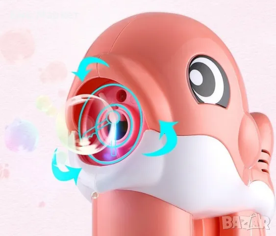 Пистолет риба за сапунени балончета със звукови и светлинни ефекти, снимка 6 - Други - 49099396