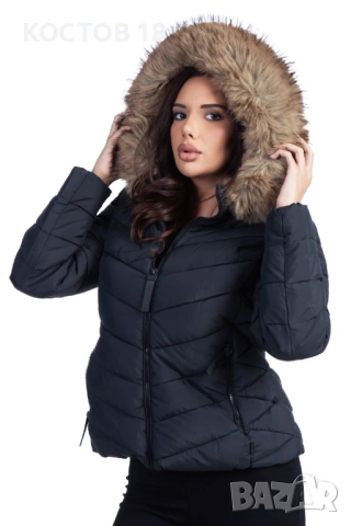 Дамско зимно шушляково яке – 4256, снимка 3 - Якета - 52500746