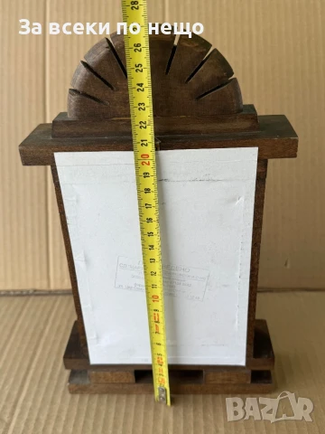 Триптих , Дърворезба, старинен домашен иконостас с кандило , икона, снимка 4 - Антикварни и старинни предмети - 51366708