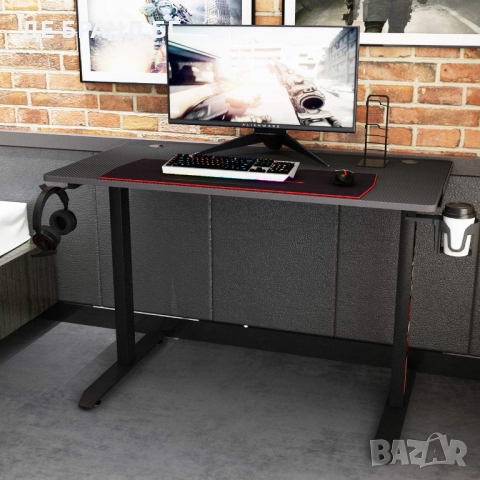 Геймърско бюро / Геймърска маса TN-I44-BK, снимка 3 - Бюра - 36068320