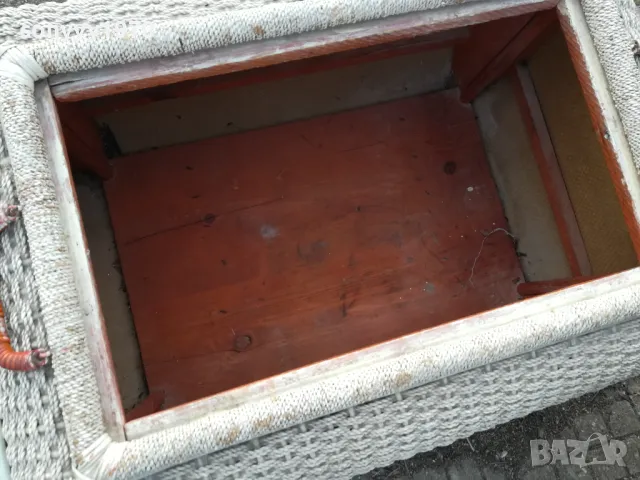 ПЛЕТЕН САНДЪК С КАПАК ТАБУРЕТКА ПУФ-ВНОС ГЕРМАНИЯ 0803251814, снимка 9 - Антикварни и старинни предмети - 49414812