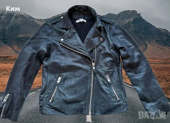 Gerard Darel байкърско кожено яке рокерия, снимка 9 - Якета - 47596051