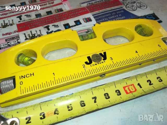 JOY COMPANY-МЕТАЛЕН НИВЕЛ С LED LASER-ВНОС SWISS 0602251004, снимка 3 - Други инструменти - 48988706