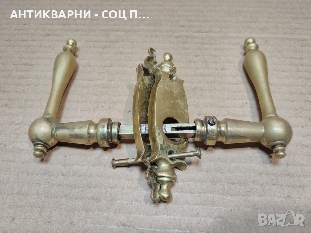 Комплект Бронзови Дръжки За Врати. / НОМЕР 1711., снимка 3 - Антикварни и старинни предмети - 53849261