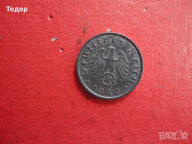 5 пфенинг reichs pfenning 1940 A 3 райх , снимка 6 - Нумизматика и бонистика - 41226129