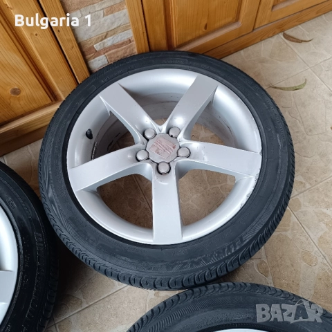 Джанти Seat VW Audi 5х100 16 с летни гуми 215/45/16 , снимка 4 - Гуми и джанти - 52478193