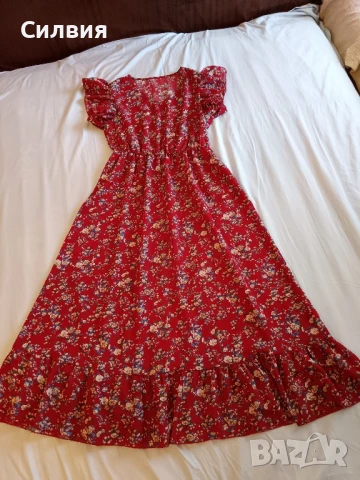 ефирна дълга рокля М размер. 