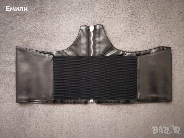 Кожен корсет колан под бюста с цип р-р M, L, снимка 7 - Корсети, бюстиета, топове - 38901980