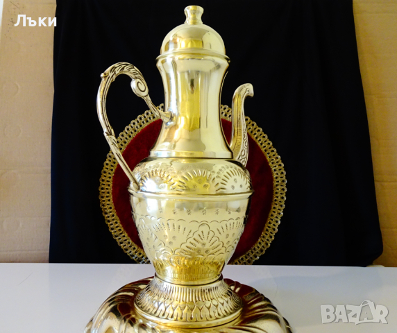 Бронзова кана за вино 2.5 литра,Йерусалим,маркирана. , снимка 5 - Антикварни и старинни предмети - 36470606