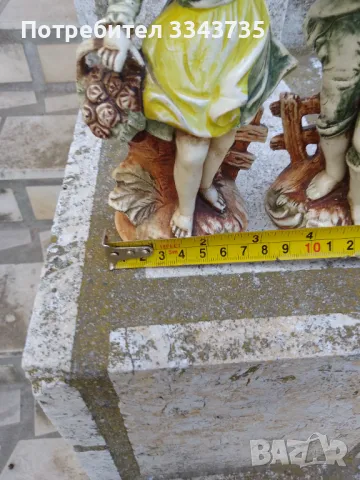 Красиви статуетки на момче и момиче Capodimonte В-21см Ш -8см., снимка 7 - Статуетки - 49564838