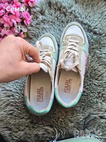 оригинални кецове н Karl Lagerfeld 36 номер и чанта, снимка 7 - Маратонки - 53511770