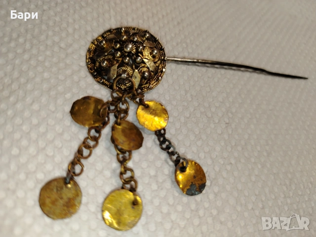 КРАСИВА ВЪЗРОЖДЕНСКА ИГЛА ЗА КОСА ХIX ВЕК