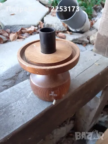 Дървена лампа, снимка 1