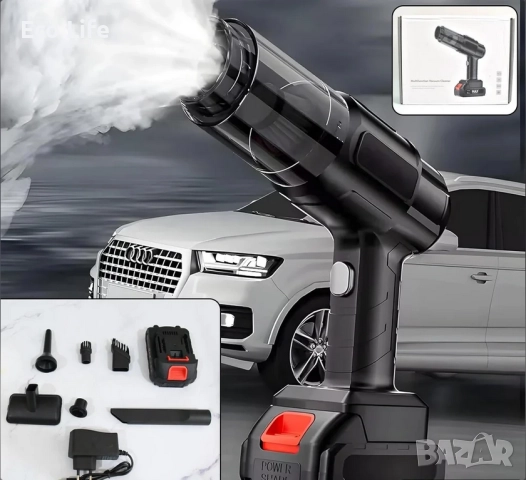 Акумулаторна прахосмукачка за кола, снимка 2 - Прахосмукачки - 52349536